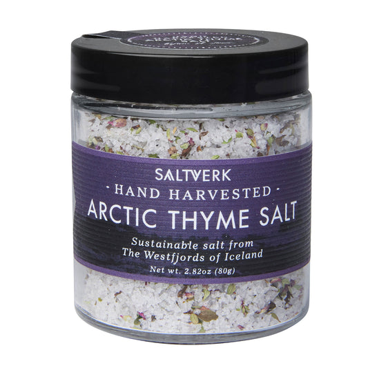 Arktisches Thymian-Salz Kennenlernset von Saltverk im Glas – Kräutersalz aus Island