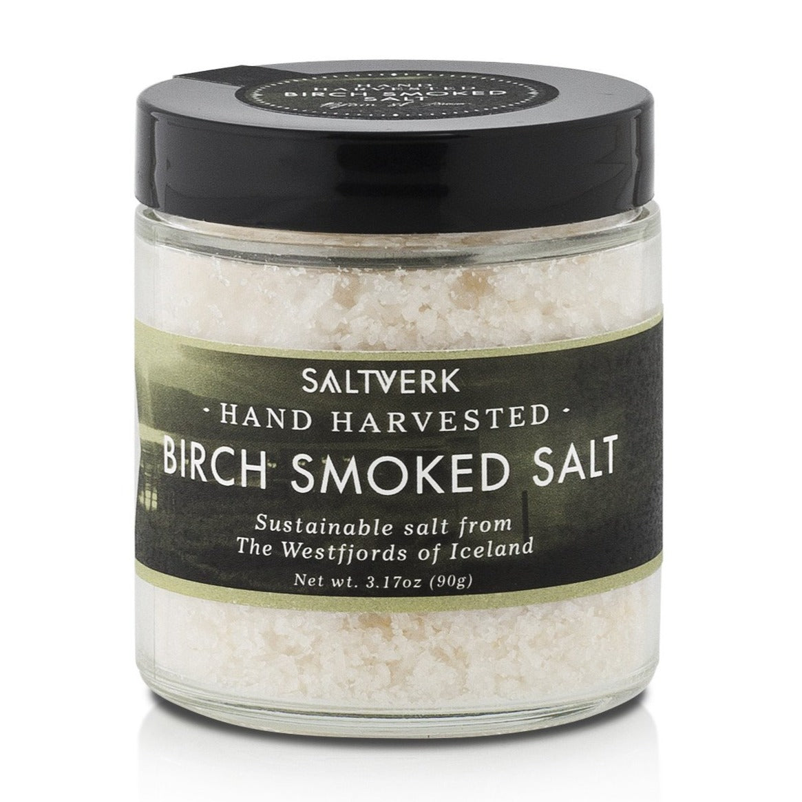 Rauchsalz Kennenlernset von Saltverk im Glas – Birken-Rauchsalz aus Island